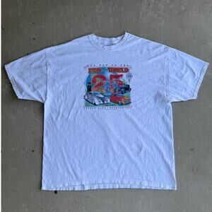 Vintage Washington Ocean Park Hot Rod 2008 Car Show ONP White Shirt Size 2XL